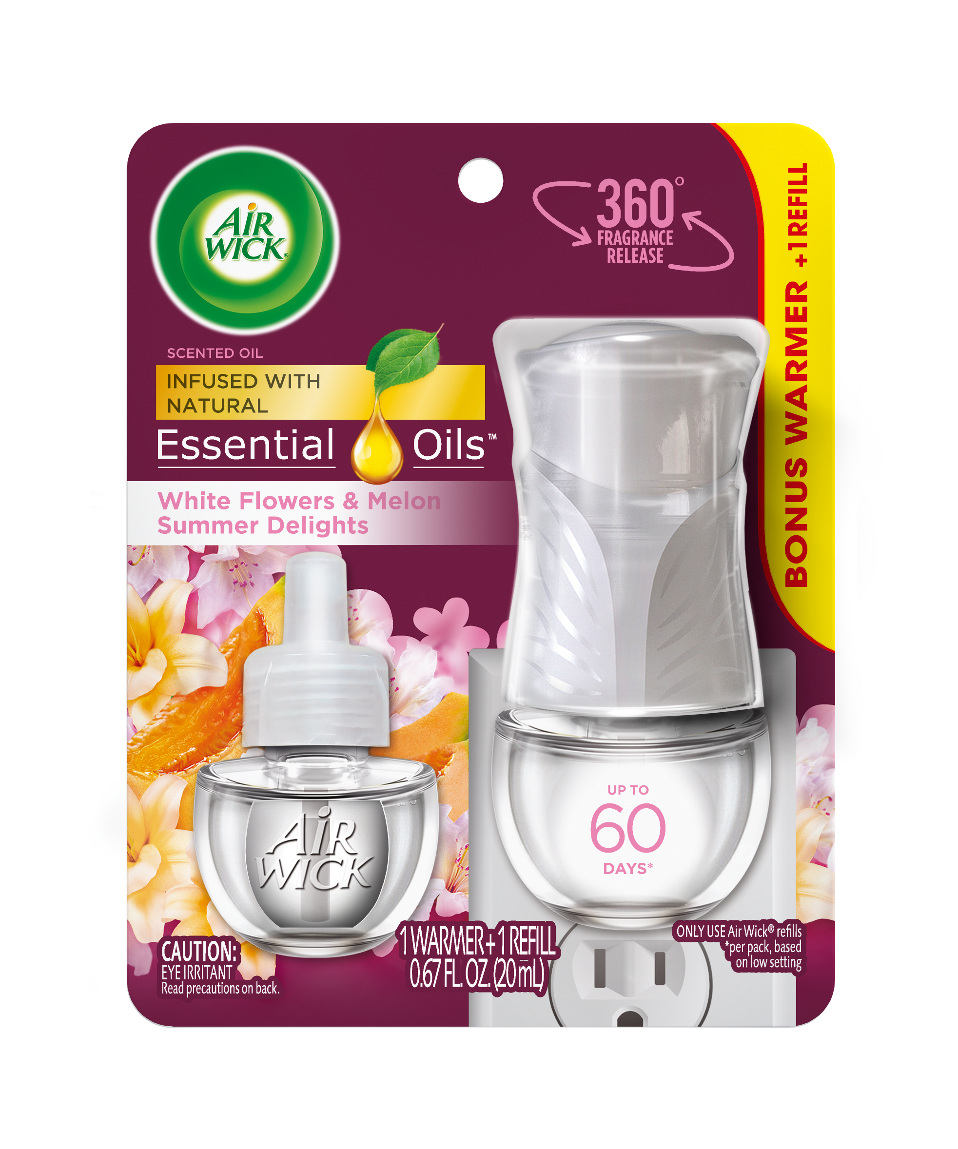 AIR WICK Scented Oil  White Flowers  Melon Summer Delights  Kit